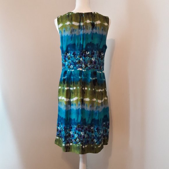 Dress Barn Turquois Blue/Green Dress - Picture 5 of 11